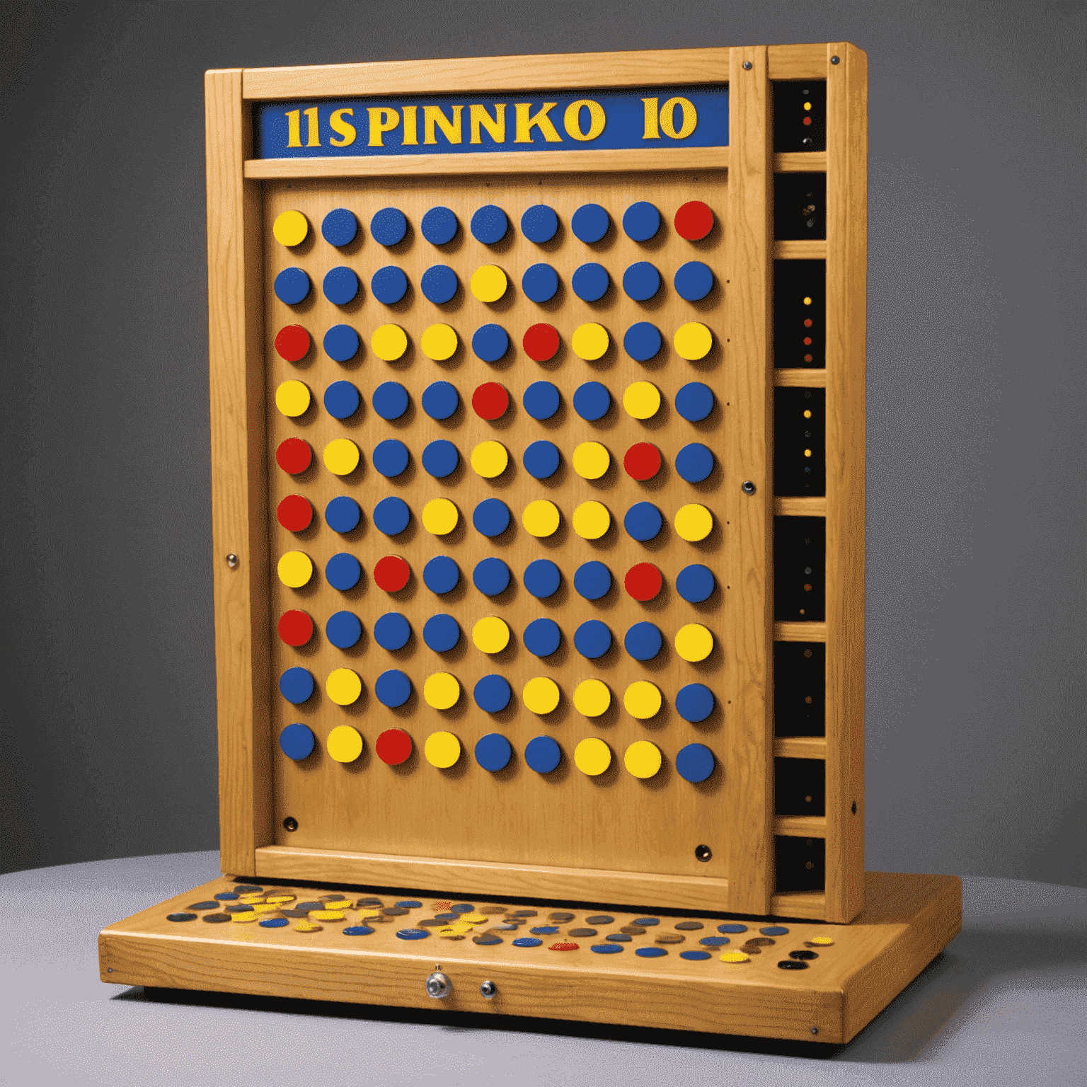 Primer tablero de Plinko utilizado en un programa de televisión español en los años 90