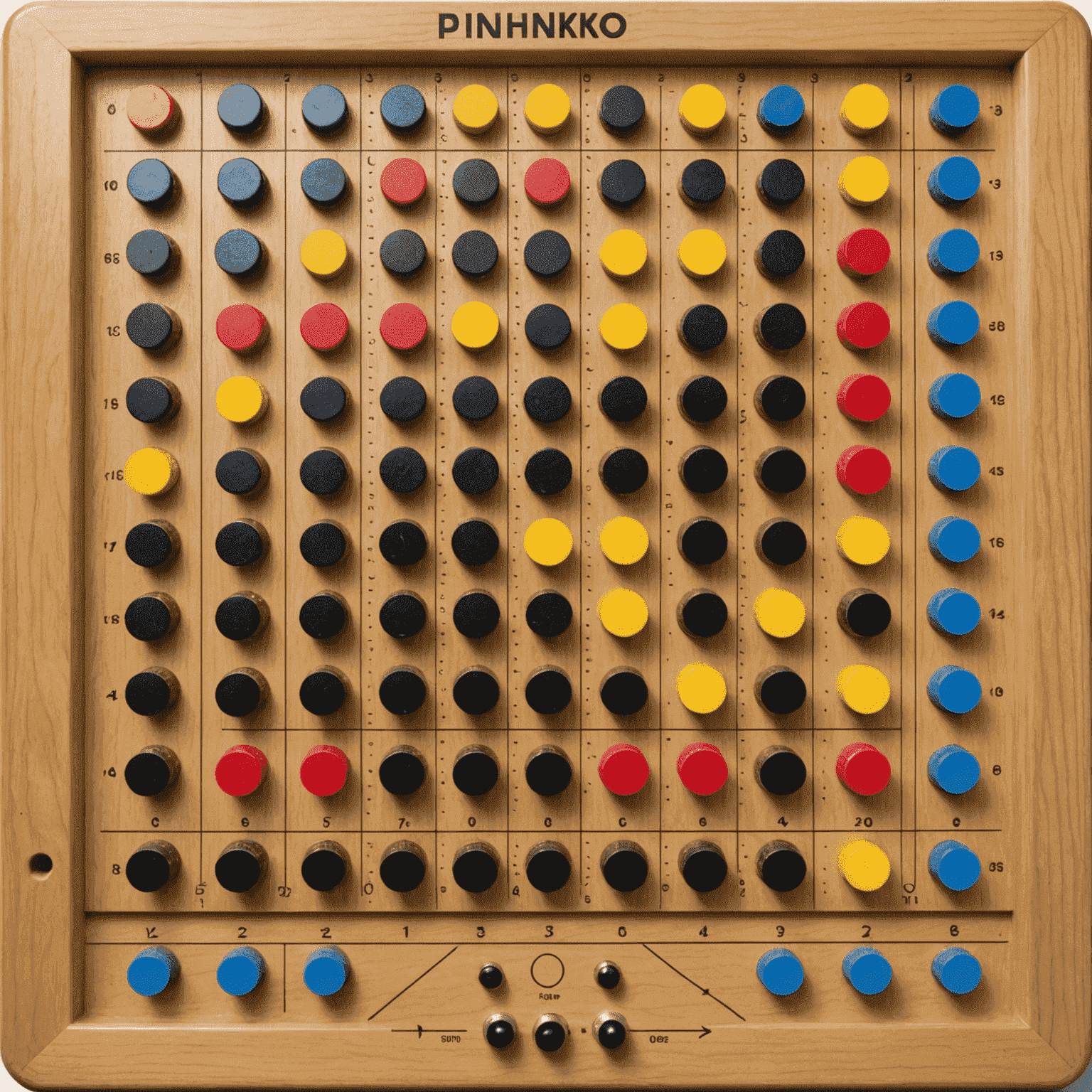 Diagrama de estrategias para jugar Plinko, mostrando diferentes trayectorias de fichas y zonas de puntuación