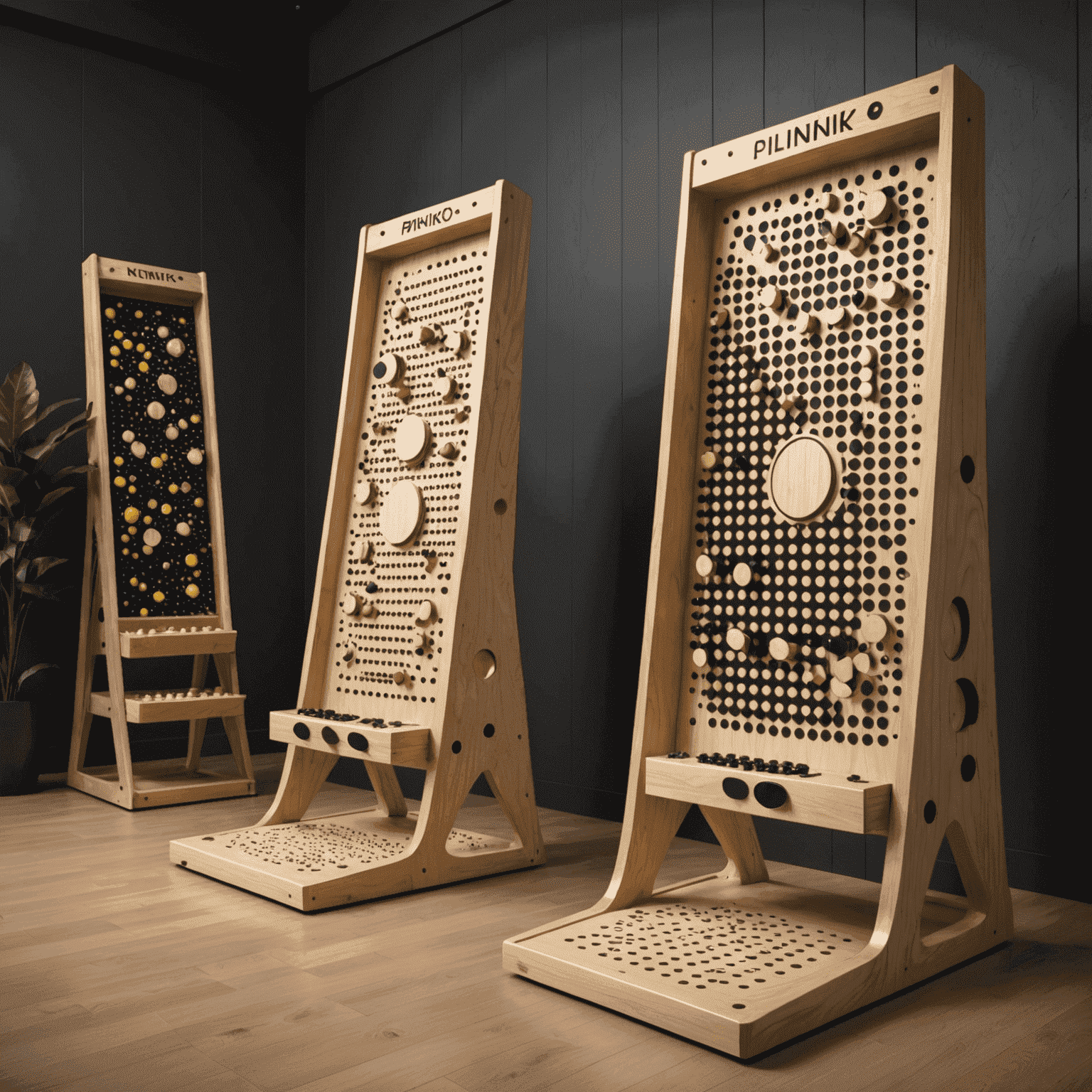 Diferentes versiones innovadoras de tableros de Plinko con diseños futuristas